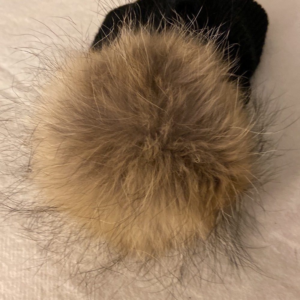 Warm hat,real raccoon Pom Pom,new - Picture 3 of 5
